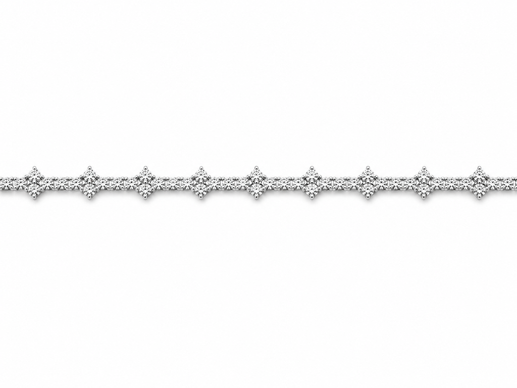 Moissanite Crown Bracelet