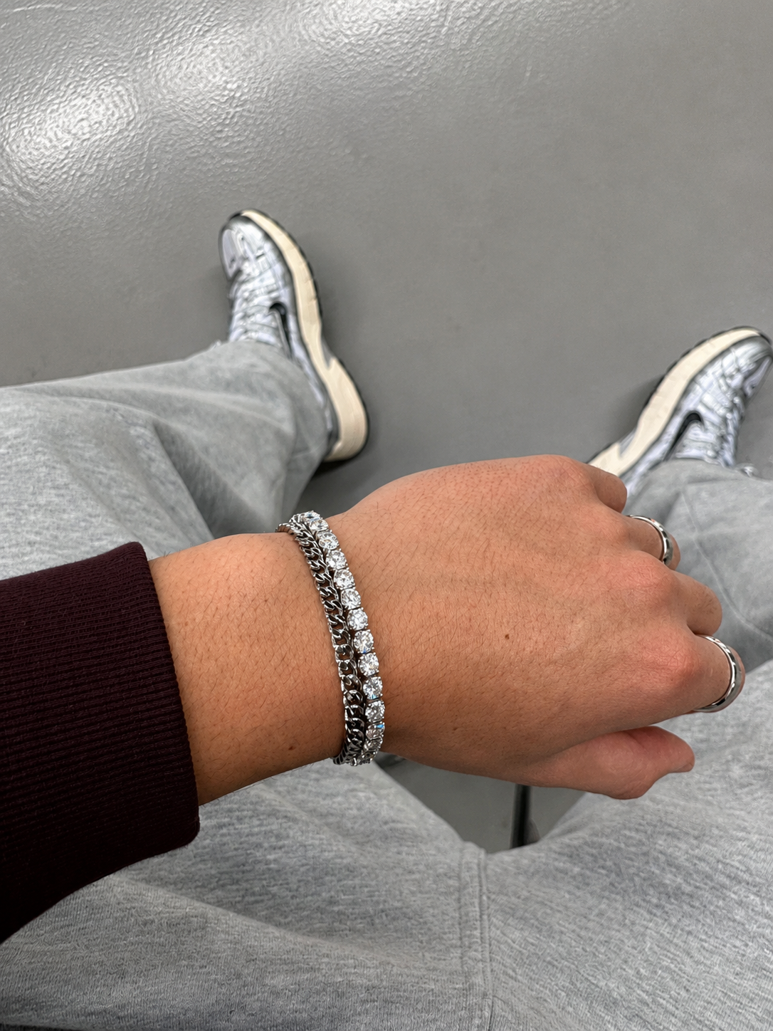 Silver Cuban Link Bracelet