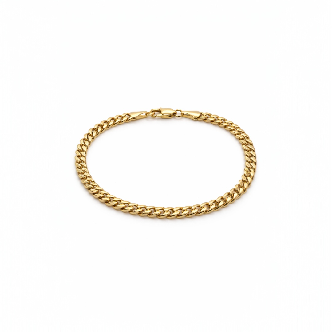 Gold Plated Cuban Link Bracelet