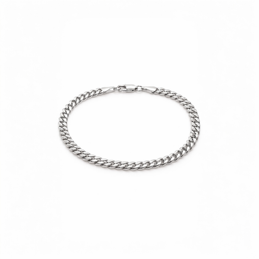 Silver Cuban Link Bracelet