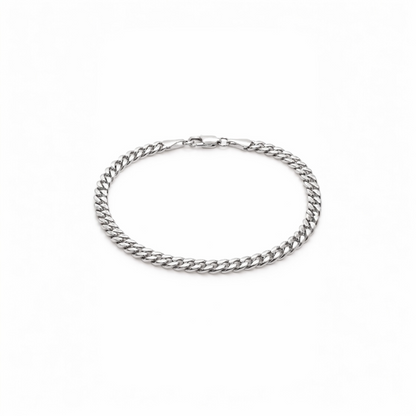 Silver Cuban Link Bracelet