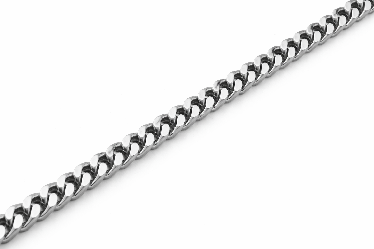 Silver Cuban Link Bracelet