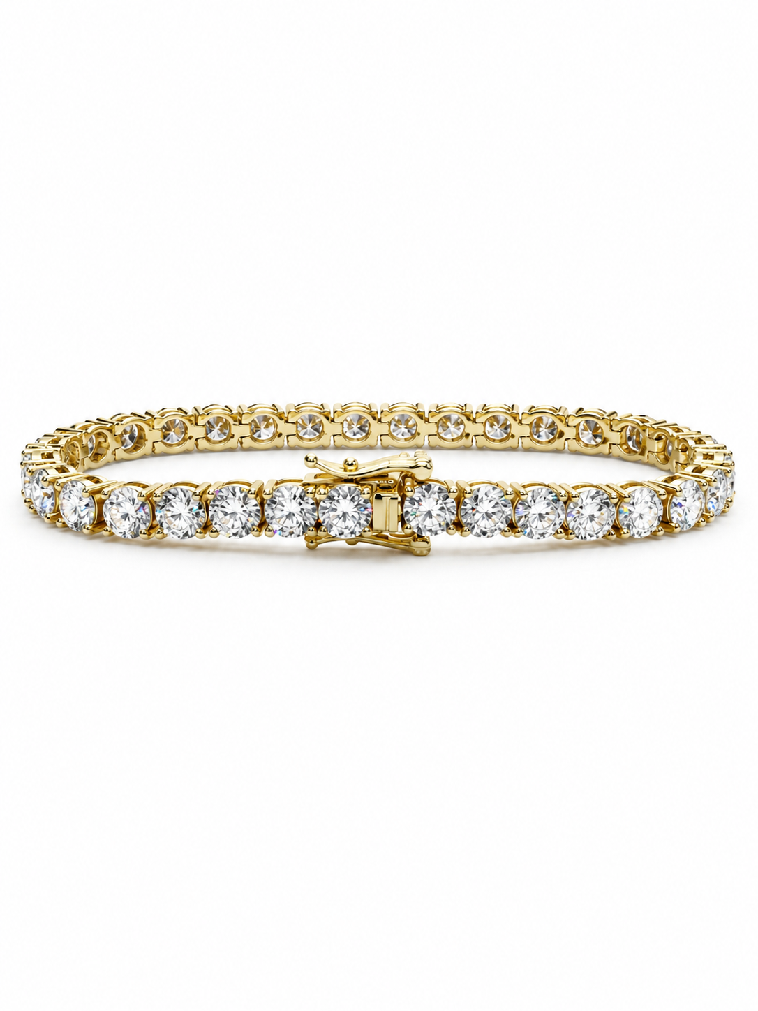 Gold Moissanite Tennis