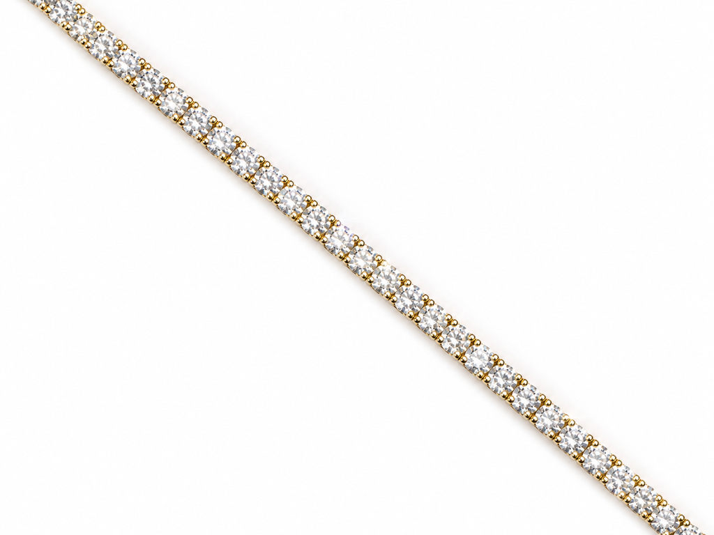 Gold Moissanite Tennis