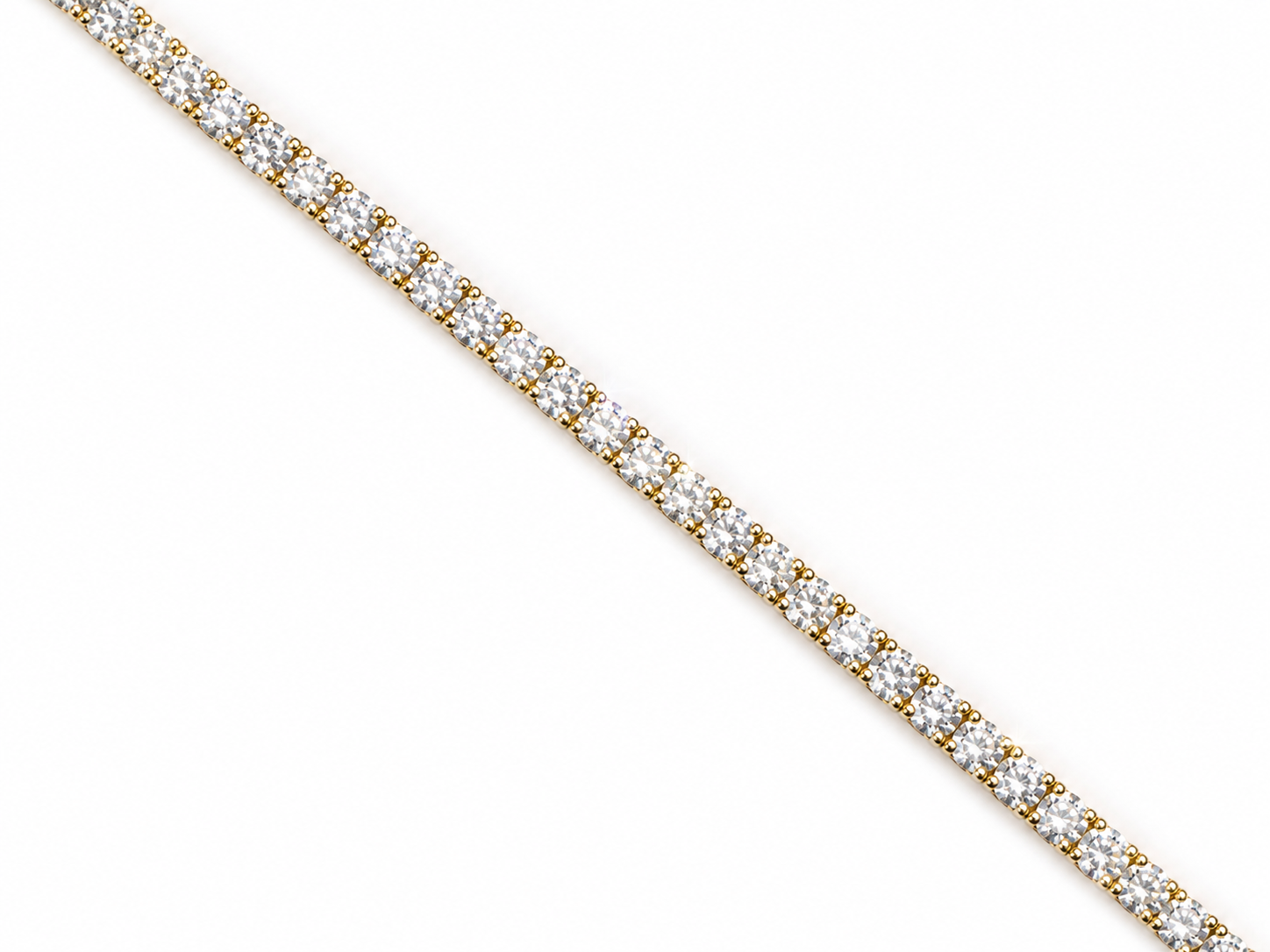 Gold Moissanite Tennis