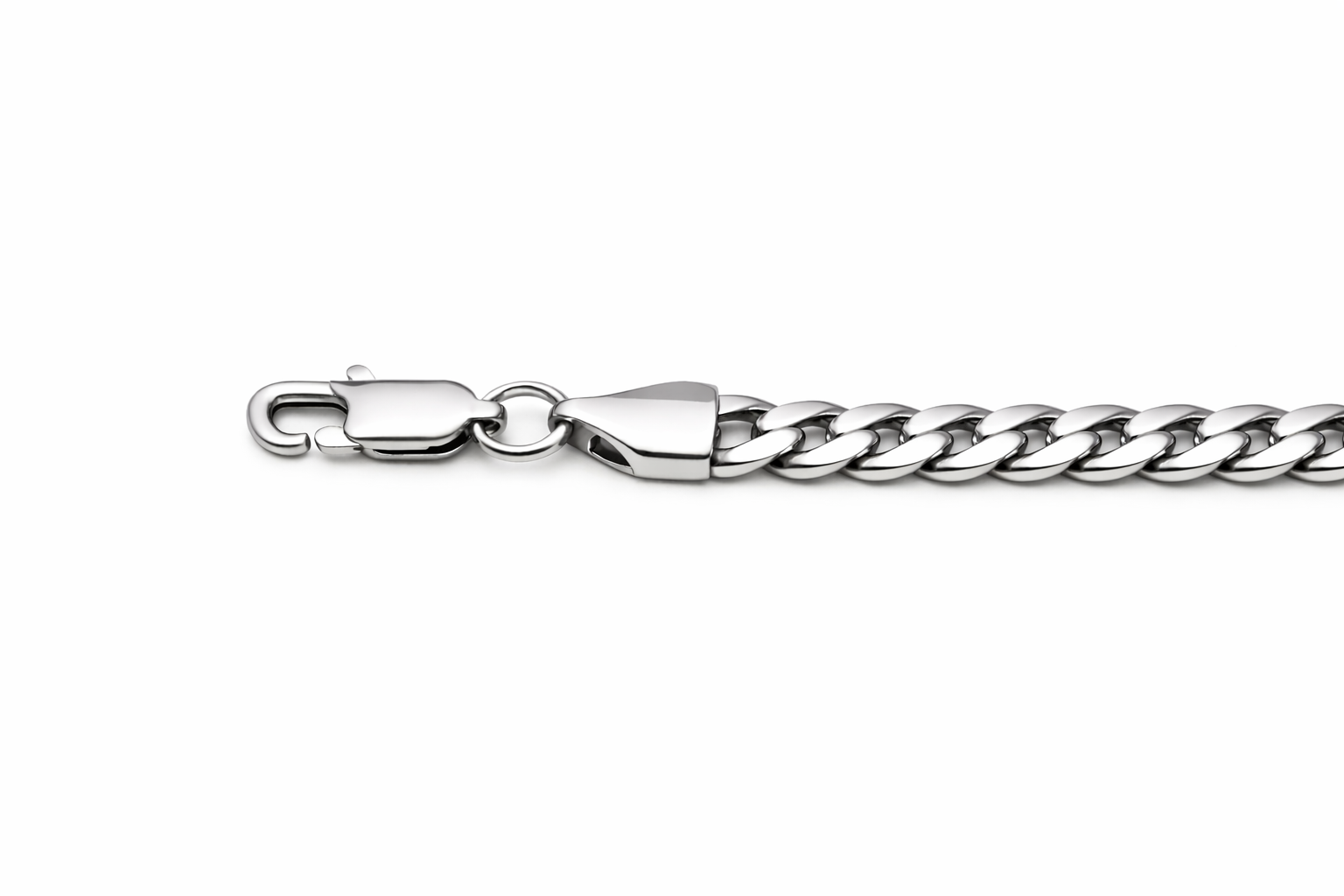Silver Cuban Link Bracelet