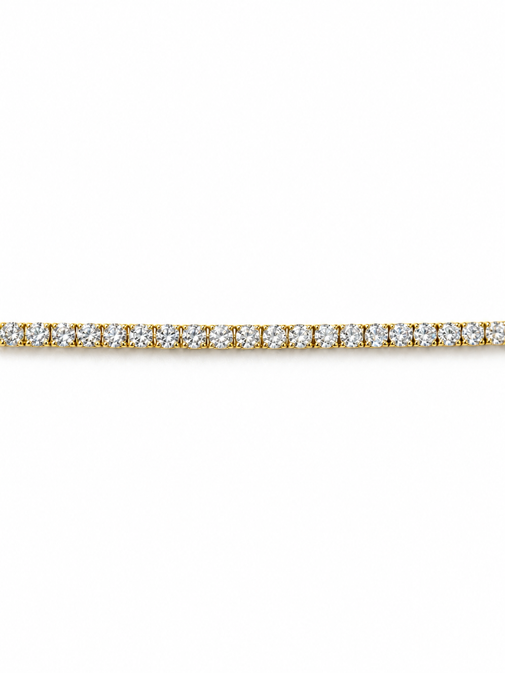 Gold Moissanite Tennis