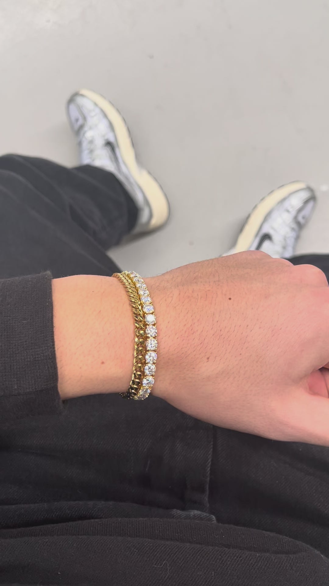 Gold Moissanite Tennis