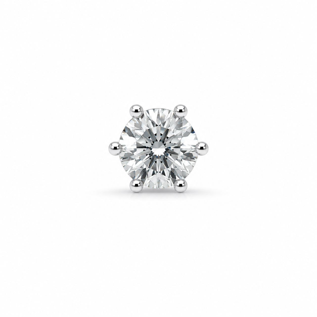 6 Prong Earrings