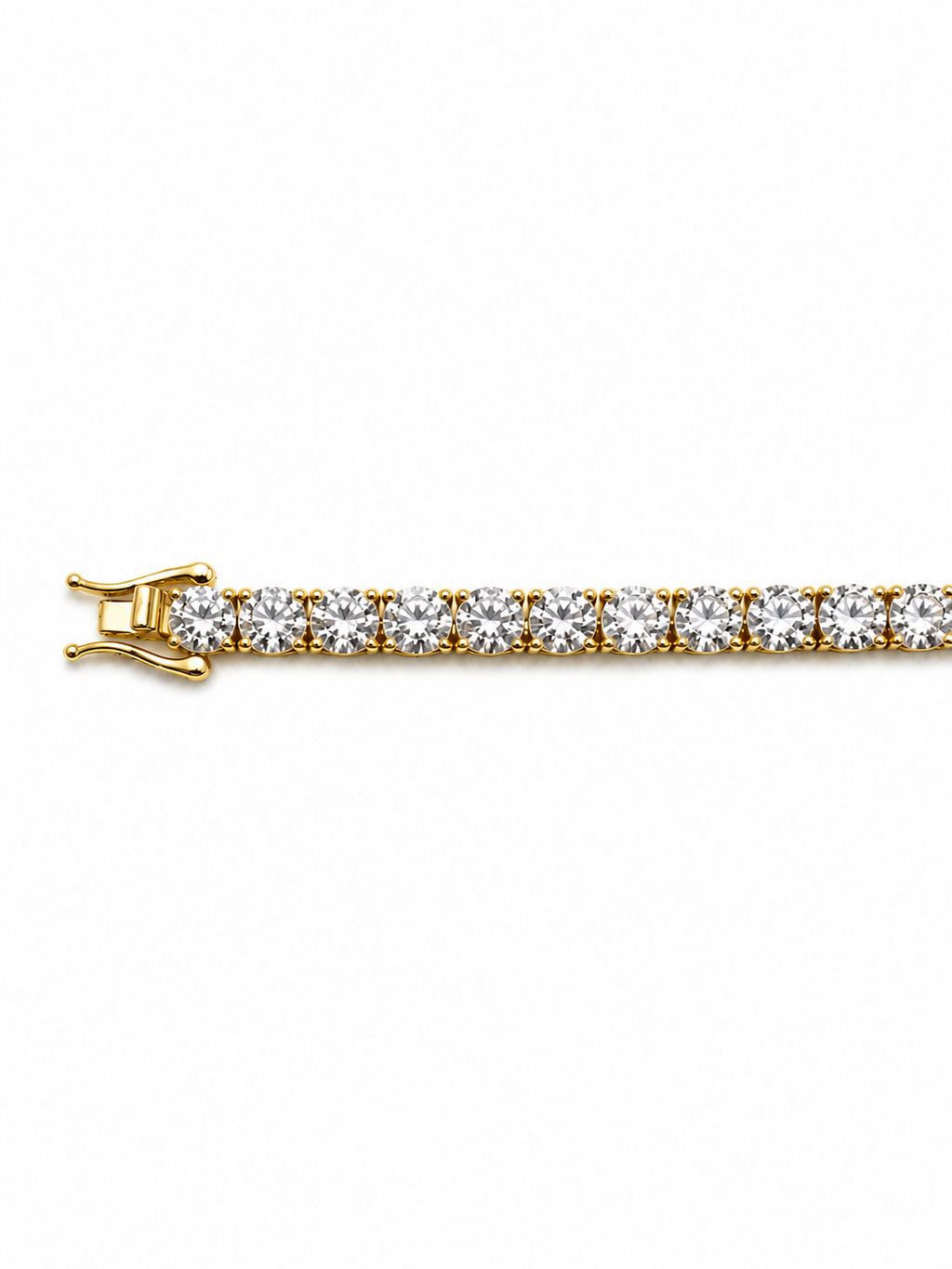 Gold Moissanite Tennis